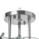 Chandelier "returned" 3 lamps 40W E27 The base of chrome 47x47x28 cm