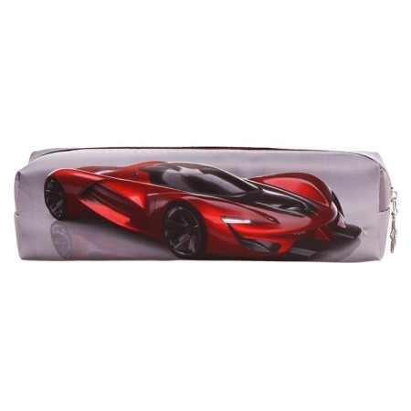 School Penal on the zipper Calligrata "Red car"-2