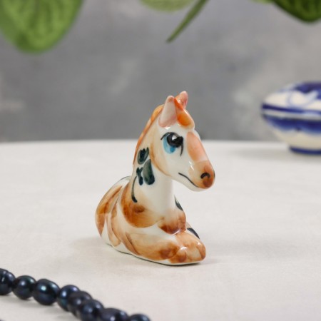 Souvenir "horse", gzhel, color, 6.5x8.5 cm-2
