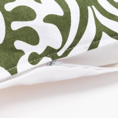 Decorative pillowcase 40x40 cm, Monograms Green, 100% cotton-1