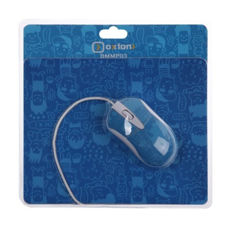 Oxion mouse, wired, optical, 800 dpi, usb, +rug, white-6