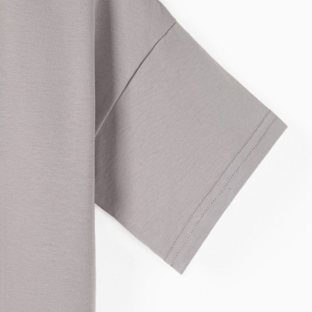Women's T -shirt Minaku: Basic line color gray, size 46-7
