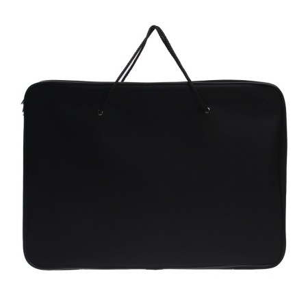 Folder for drawings and drawings A3, 470 x 340 x 20 mm with handles, textile, inner pocket "Creativity" Black-1