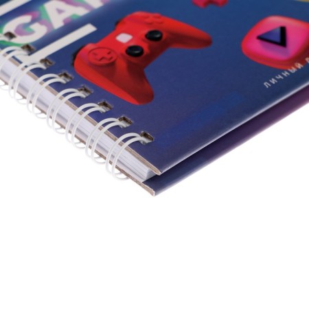 Notebook Gift Book on a lock, A6, 45 sheets, in a ruler, Best Gamer-2