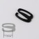 Strege hook, plastic, 15 mm, 100 pcs, black color