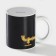 Homeleon mug ceramic shade "Kran", 350 ml, black color
