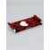 Gift box for chocolate tiles, with a window, "heart", 17.1 x 8 x 1.4 cm