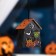 LED suspension "House of Frankenstein" 7 × 9.5 × 6 cm, plastic, batteries LR1130x3, glow warm white