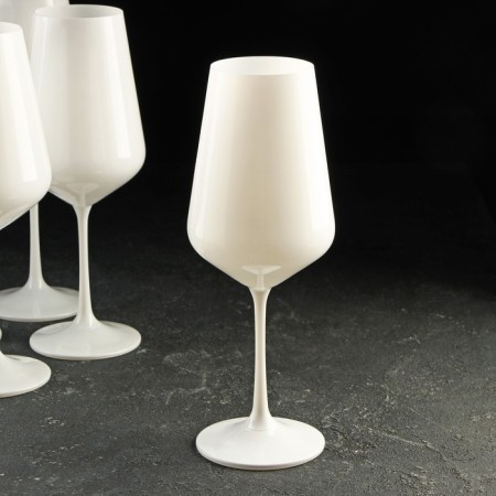 Set of glasses for the wine "Sandra", 450 ml, 6 pcs, white color-1