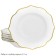 A set of plates Lenardi Magnolia Gold, deep, d = 21.5 cm, 6 pcs