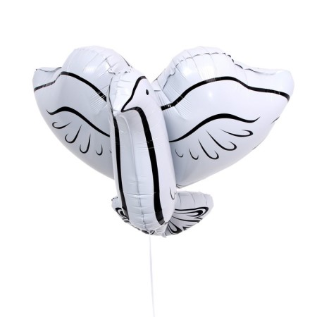 Foil ball 32 "White pigeon"-1