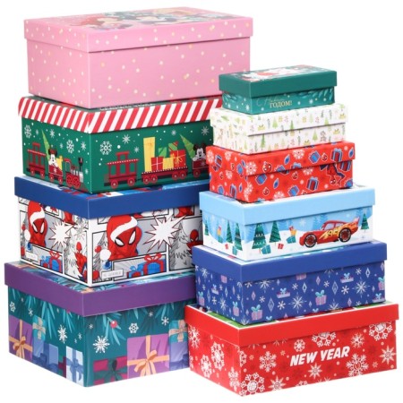 Set of boxes 10 in 1 "Happy New Year!", Disney green-1