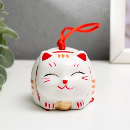 Souvenir ceramics bell "manei-nako lies" 5.7x5.5x5 cm-3