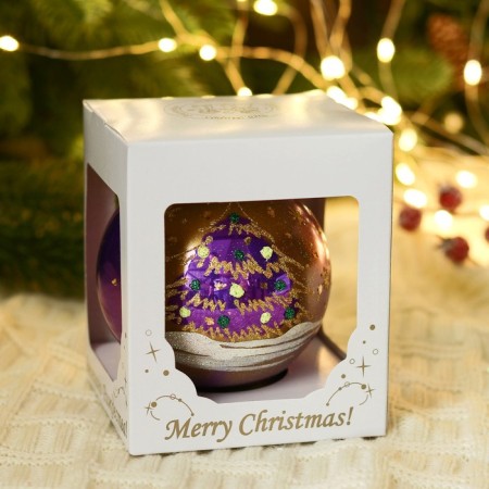 Ball "Christmas tree with balls" 9.5 cm mix-2