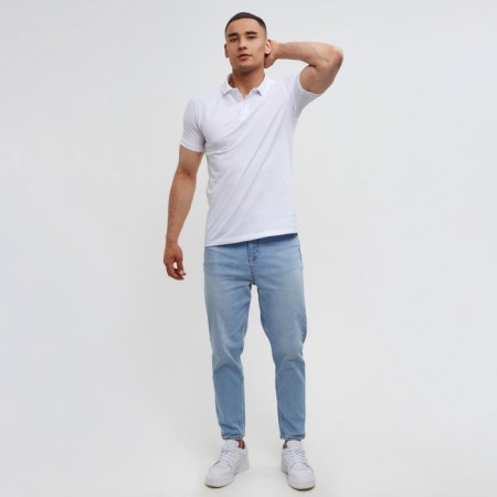 T-shirt (Polo) Male Minaku Regular Fit: White color, river 52-3