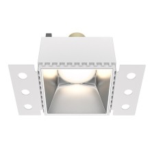 Building lamp Technical DL051-01-GU10-SQ-WS, GU10, 1x20 W, 130x75x55 mm, matte silver