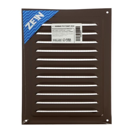 Ventilation grate Zein Lux RM1724KR, 170 x 240 mm, with a grid, metal, brown-8