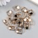 Buttons plastic for creativity on the leg "Geometry" set of 20 pcs mix 1.4x1.1 cm