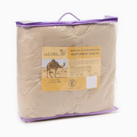 Blanket 140x205 cm, color mix, 300 g/cm2, camel wool, microfiber-4