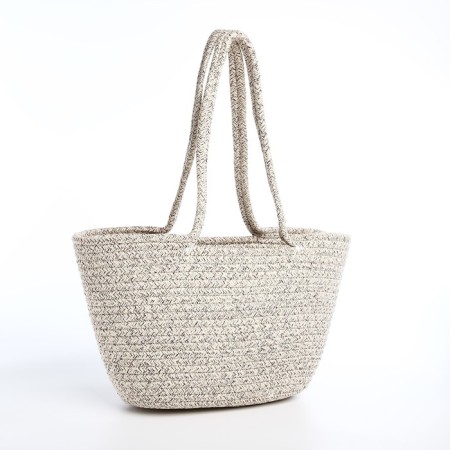 Bag-touut without fastening, gray color-1