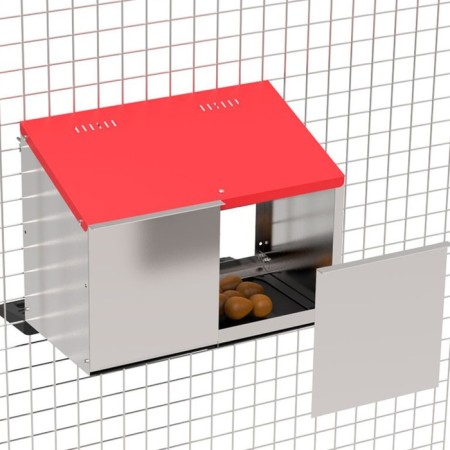 Nest for chickens of layers Platinum external mount, 2 sections-1