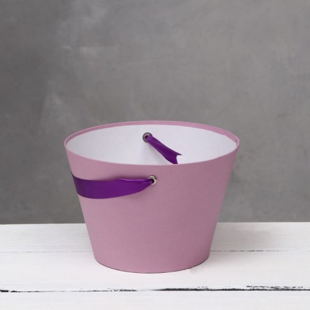 Carrying cone to flowers, dusty rose 11.5 x 17 x 12 cm-3