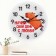 Watching interior watches "Start your day...", D-20 cm, silent, white