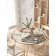 The tablecloth “Love Paris”, round, oxford, elastic band, size 140x140 cm, diameter 105-120 cm