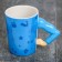 Ceramic mug "The strongest", 400 ml, blue color