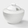 Porcelain sugar tower with a Wilmax lid Julia Vysotskaya, 340 ml, white color