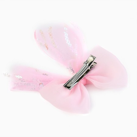 Hair clip, glisten clamp, bow 7.5 cm, 2 pcs, cats aristocrats-1