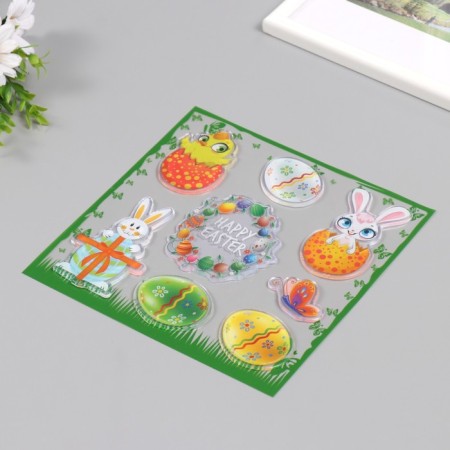 Silicon sticker for Easter glass 19.5x19.5 cm 7882176-1