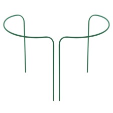 Кустодержатель, d = 40 см, h = 90 см, ножка d = 1 см, металл, набор 2 шт., зелёный
