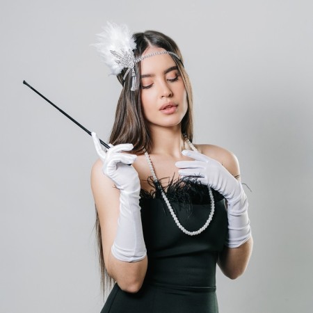New Year's carnival set "Party", (bandage+beads+gloves+mouthpiece), for the New Year-12