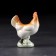 Souvenir "Kurochka", 9 x 4 cm, handmade, porcelain