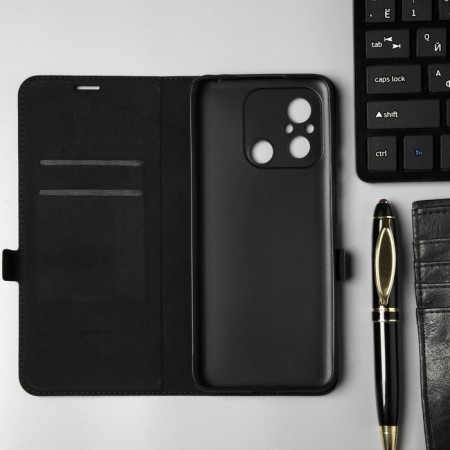 Borasco Book Case for Xiaomi Redmi 12c, black-5