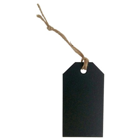 Cretaceous tag 5.6 × 3.1 cm with twine 10 cm, black color-1