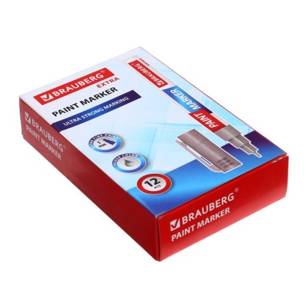 Marker-color (lacquer) 1.0 Brauberg Extra, reinforced by Nitro-base, alum, Serebryan 151965-1