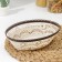 Vase for bread and fruits "lace", brown color