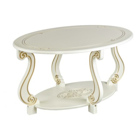 Gouring table on wheels Ovation (m), 900x615x490, ivory/gold
