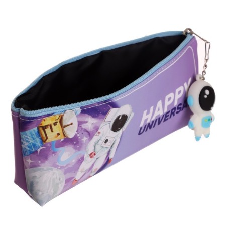 School Penal on a zipper, with a suspension, "Cosmos", mix-5