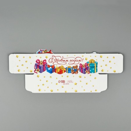 Box for Makarun "Merry Company", 18 x 5.5 x 5.5 cm, New Year-6