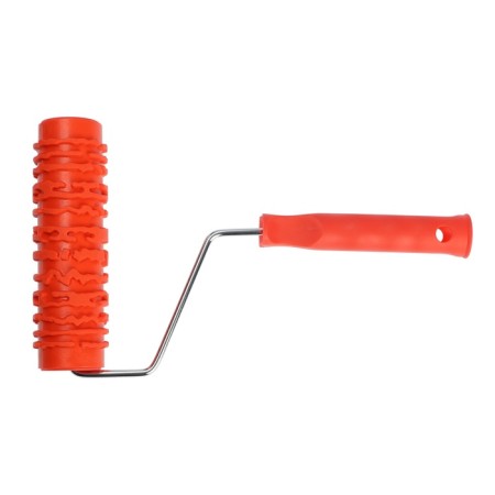 Decorative tundra roller, rubber, "pine bark", handle d = 6 mm, 180 mm-5