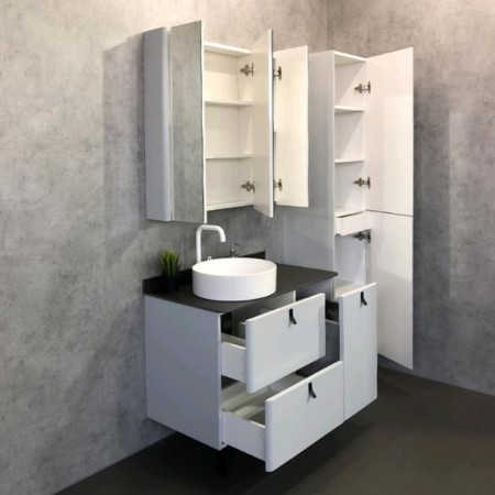 Mirror Comfort Comforty Sorrento 90 for the bathroom, color light gray-2