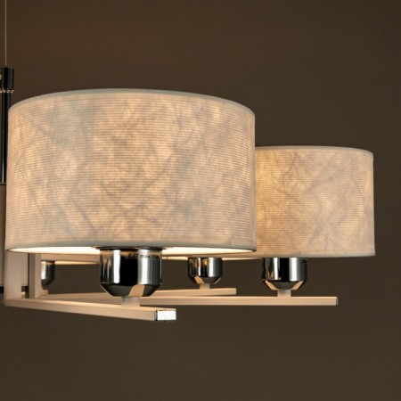 Suspended chandelier Citilux "Tilda" CL469150, 64x64x30 cm, 5x75W, E27, white color-10