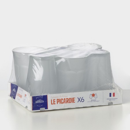 Set of glass matte glasses Picardie, 360 ml, 6 pcs-5