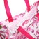 The bag is economic on the button, the color is raspberry