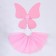 Carnival set "Butterfly", 5-7 years old, pink: skirt, wings