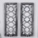 Climber Plastic, glass for 1 candle "Mirror rhombuses" NR 2 pcs D-4 cm silver. 8x12x30.5 cm 90688