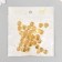Buttons plastic 4 PROWLE "Gold" 1.2x1.2 cm set 40 pcs